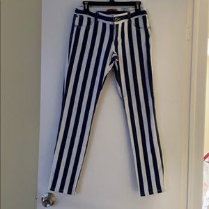 Striped Skinny Jeans